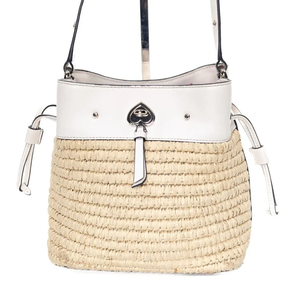 KATE SPADE Wicker Straw Bucket Bag - Picture 4 of 16